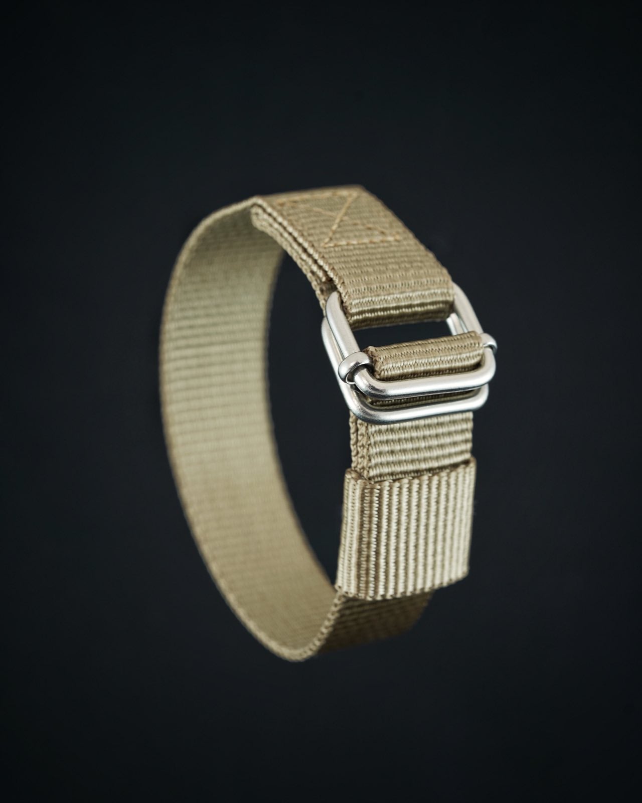 Khaki military watch strap
