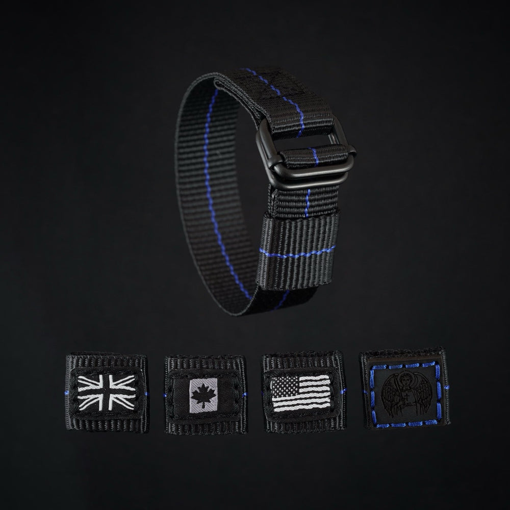 Strab Line Z.A - Thin Blue Line – Z.A. Strap Company Ltd